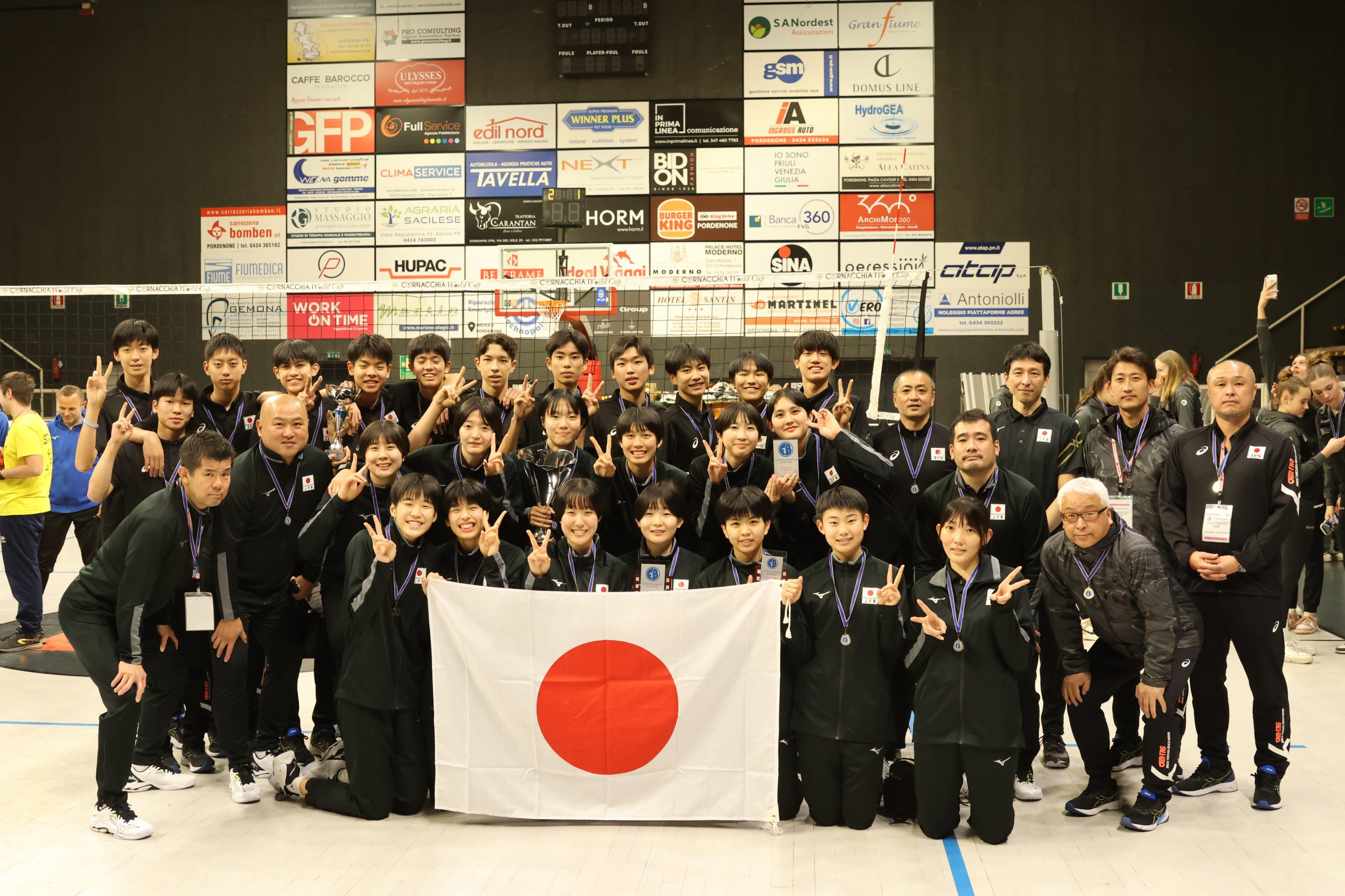 令和5年度全国中学生選抜の女子がNations Winter Cup優勝 イタリア遠征を実施