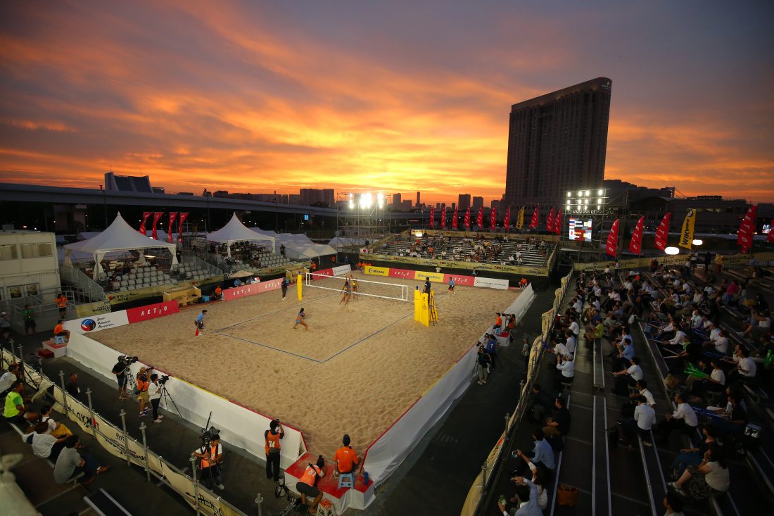 2019年7月下旬、潮風公園で開催。

「FIVBビーチバレーボールワールドツアー2019  4-star 東京大会」。