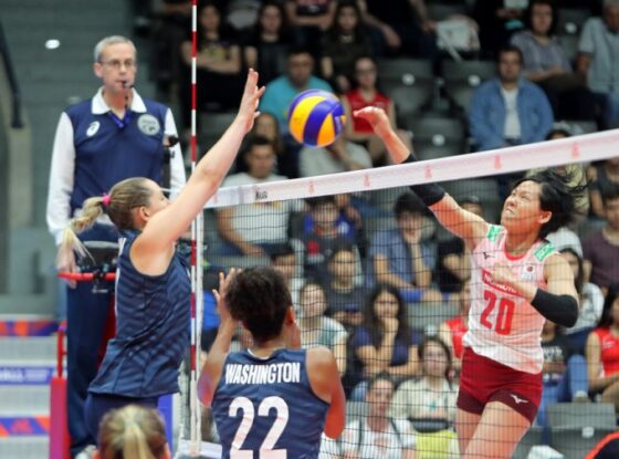 女子ネーションズリーグ　アメリカに破れ開幕連勝ならず