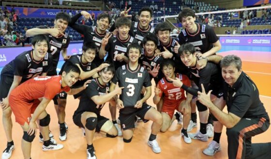 日本は今大会初のフルセットで開催国ブルガリア下す　ＶＮＬ男子