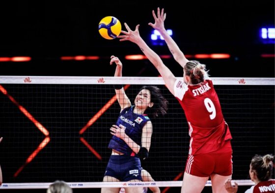 火の鳥NIPPON、ポーランドにフルセットで逆転勝ち　ネーションズリーグ女子第9戦