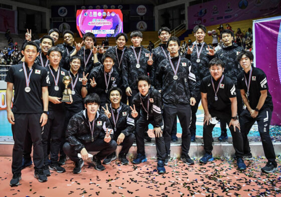 日本は中国に敗れ準優勝　2022AVCカップ男子
