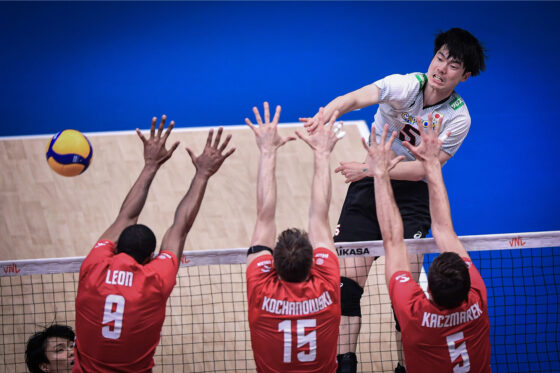 世界ランキング1位のポーランドに敗れ、10勝2敗で予選ラウンドを終える　男子ネーションズリーグ