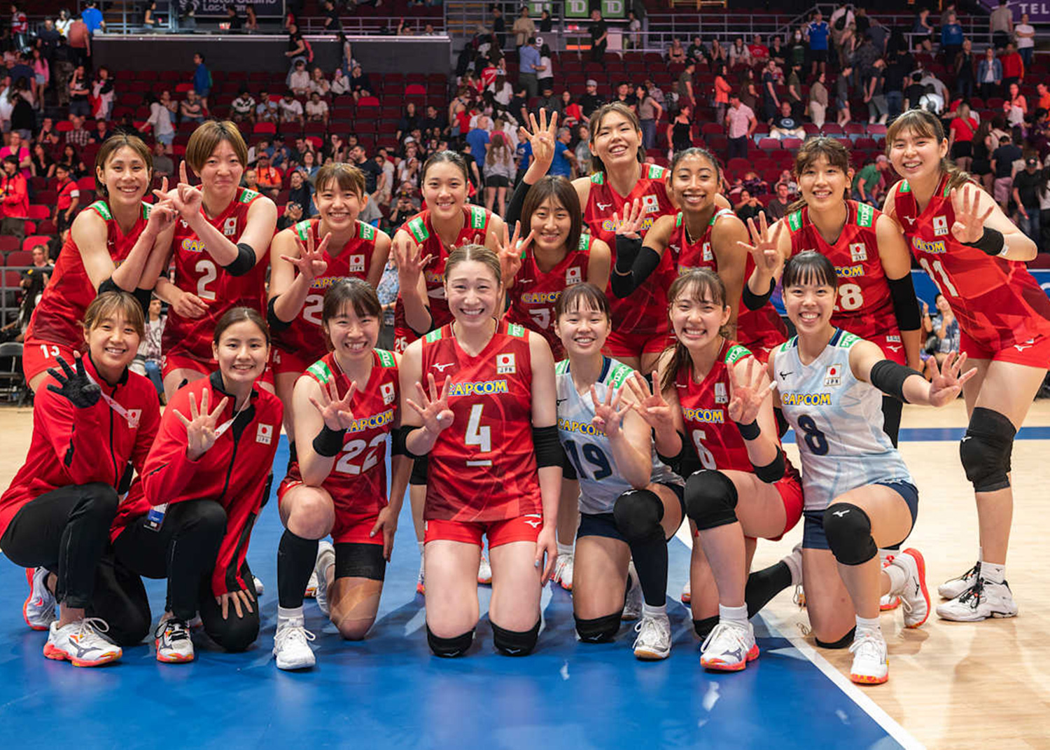 ドミニカ共和国にストレートで勝利し、第1週カナダ大会を全勝で終える 女子ネーションズリーグ