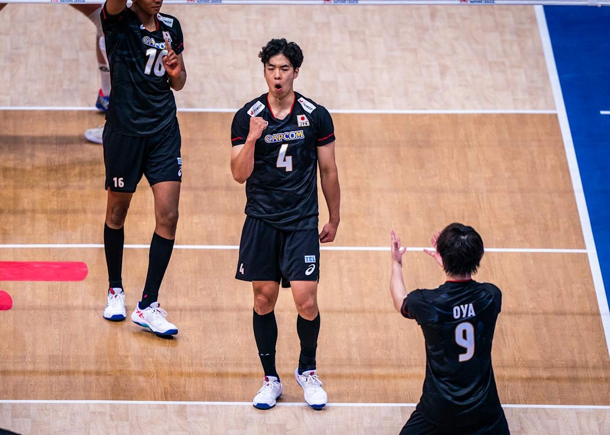 セルビア相手にストレートで勝利 男子ネーションズリーグ