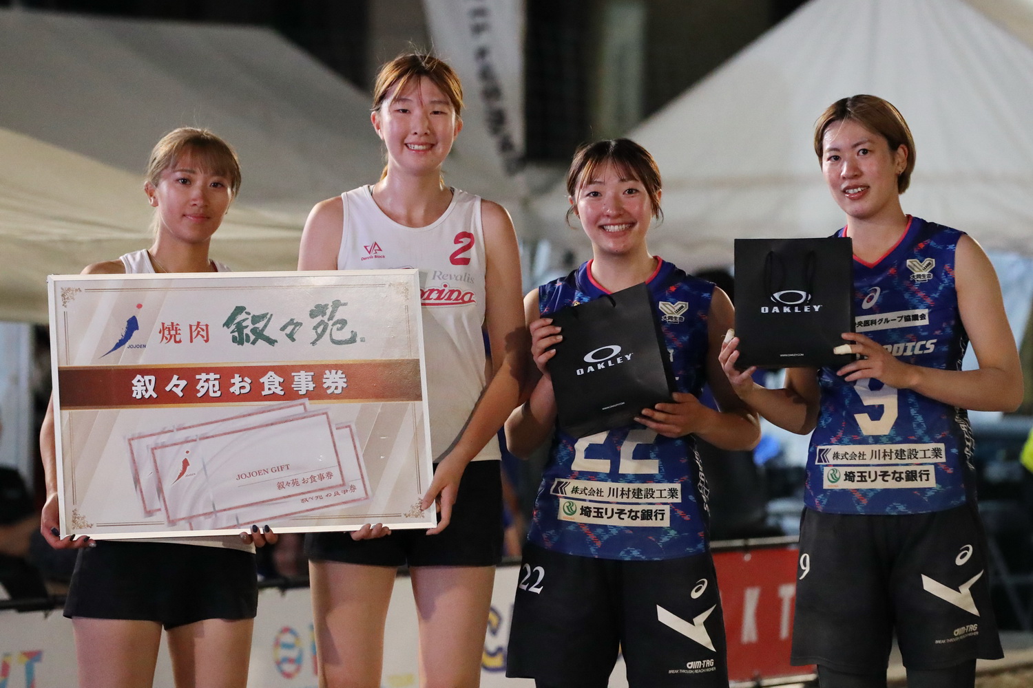 第2戦 グランドスラム グランフロント大阪大会のエキシビションマッチにSV.LEAGUE WOMENから10組20選手が参加 優勝はヴィクトリーナ姫路の矢田/坊野組