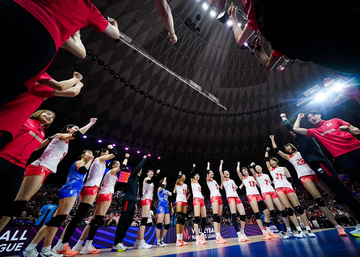 タイに勝利し、大阪大会初白星　女子ネーションズリーグ