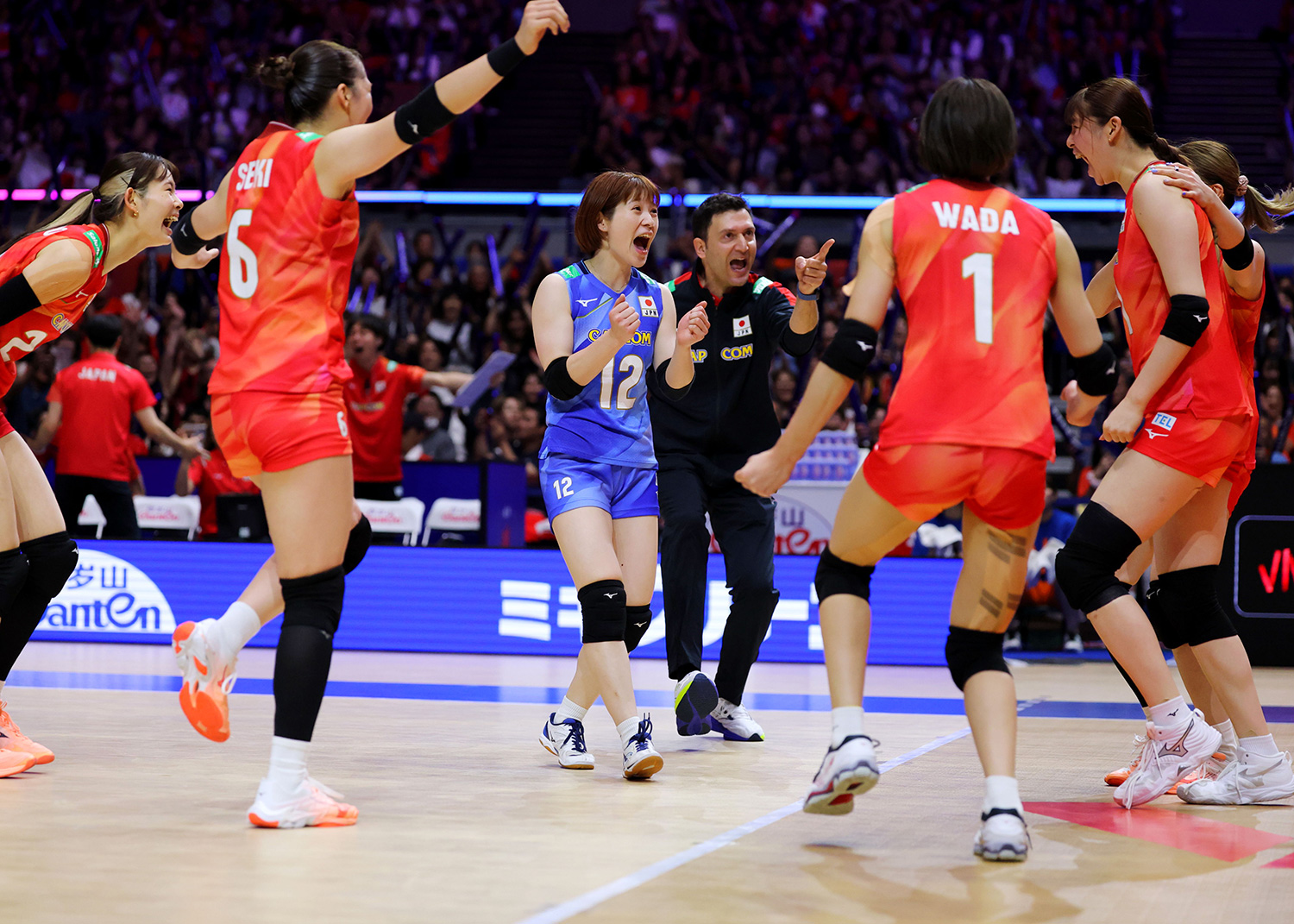 トルコに敗れ通算成績を7勝4敗とする 女子ネーションズリーグ