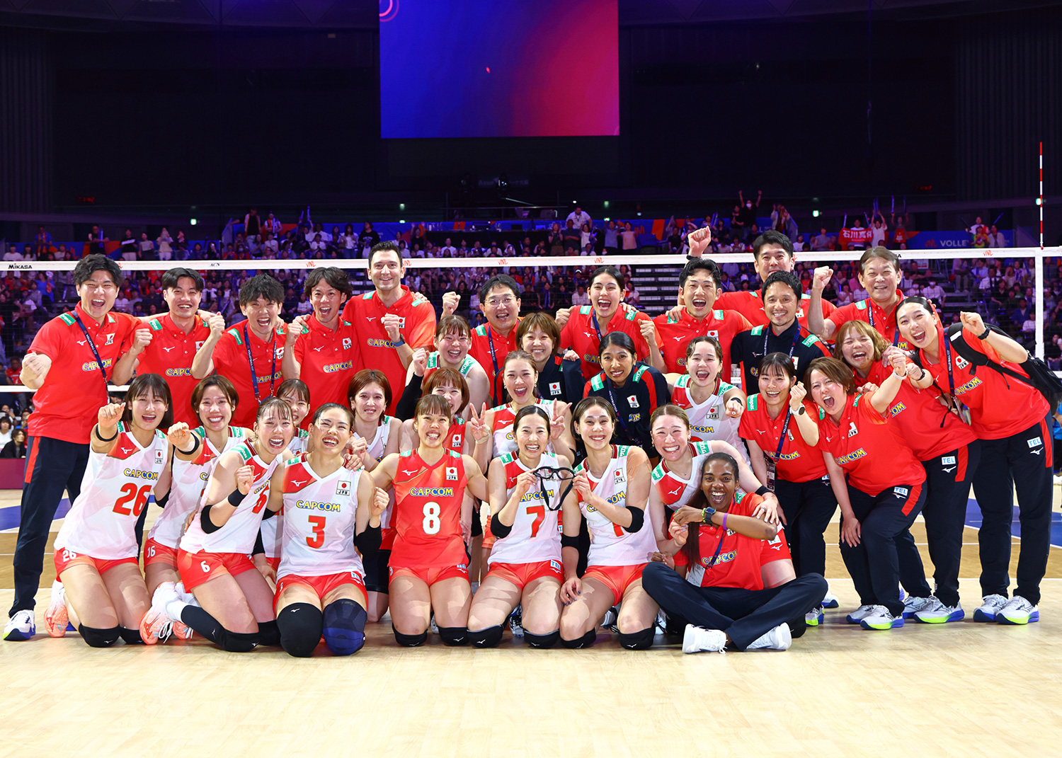 ポーランドに逆転勝利しファイナルラウンド進出を決める　女子ネーションズリーグ