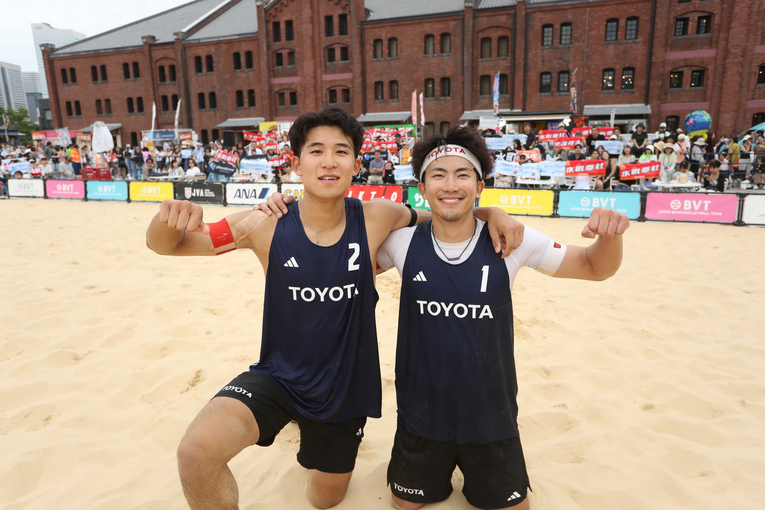 ジャパンツアー第5戦 グランドスラム 横浜赤レンガ倉庫大会　男子は水町/黒澤組が出場3大会連続優勝　女子は柴/村上組が今年2勝目