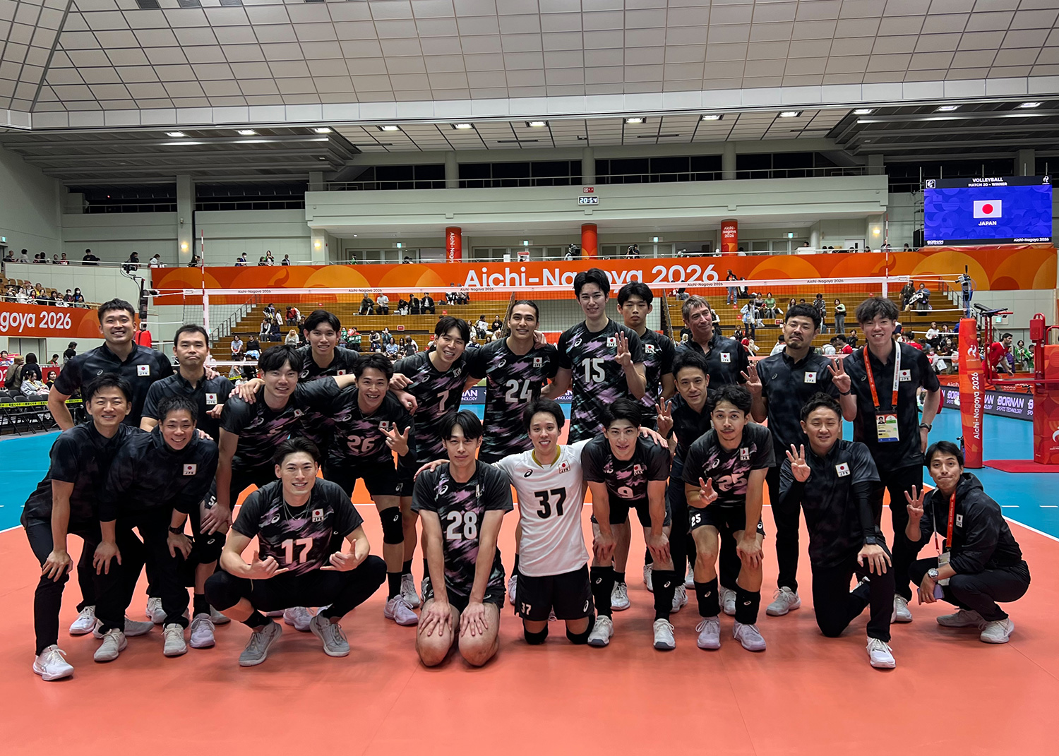 パキスタンにストレートで勝利し、失セット0で予選ラウンドA組を1位で通過　第20回アジア競技大会（2026/愛知・名古屋）男子バレーボール競技