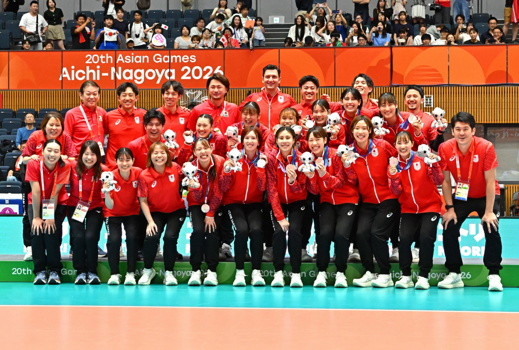 中国に敗れ、本大会を準優勝で終える 第20回アジア競技大会(2026/愛知・名古屋)女子バレーボール競技