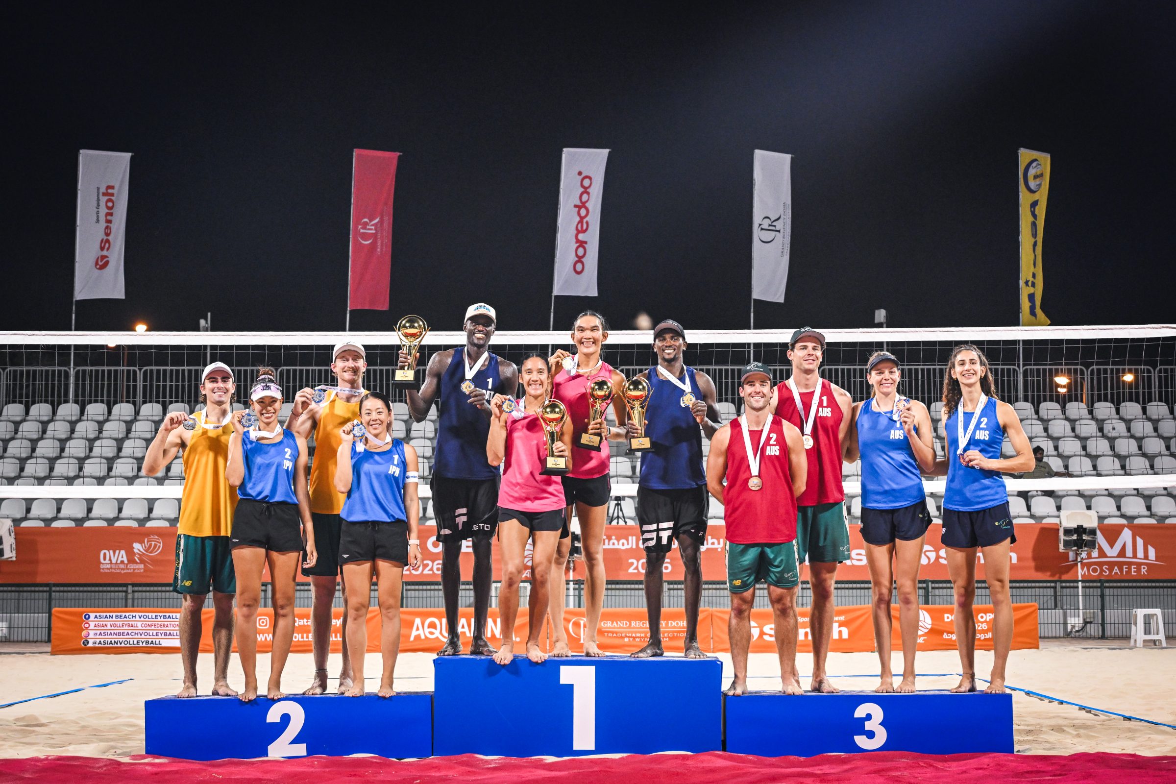 柴 麻美/村上 礼華組、アジアビーチツアー ドーハオープンで準優勝